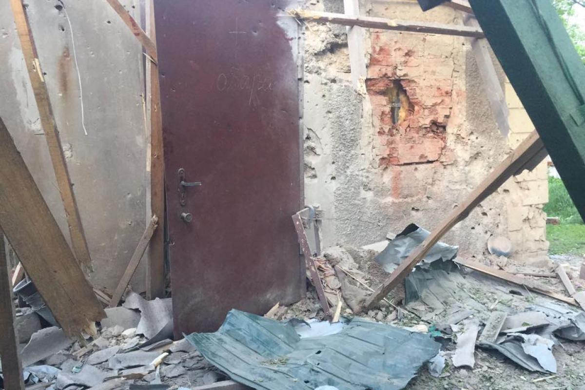 Последствия обстрела Авдеевки