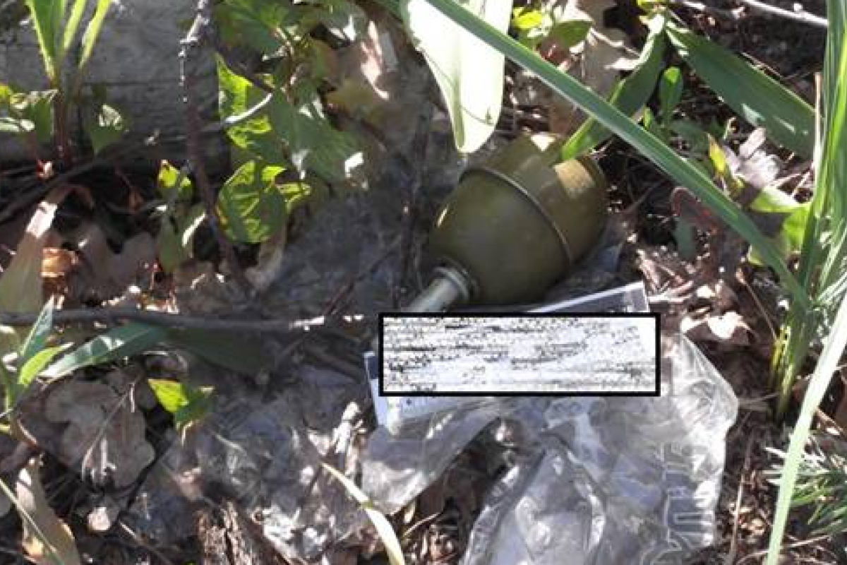 На Киевщине изъяли боевую гранату 