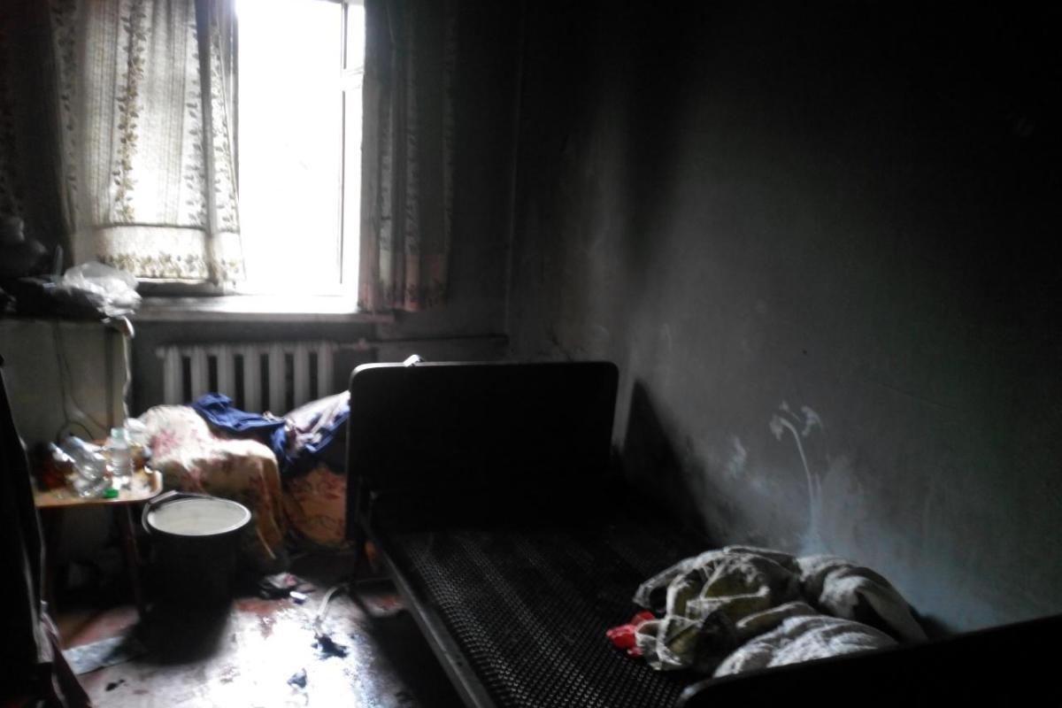 В Полтавской области в результате пожара хозяин квартиры получил травмы