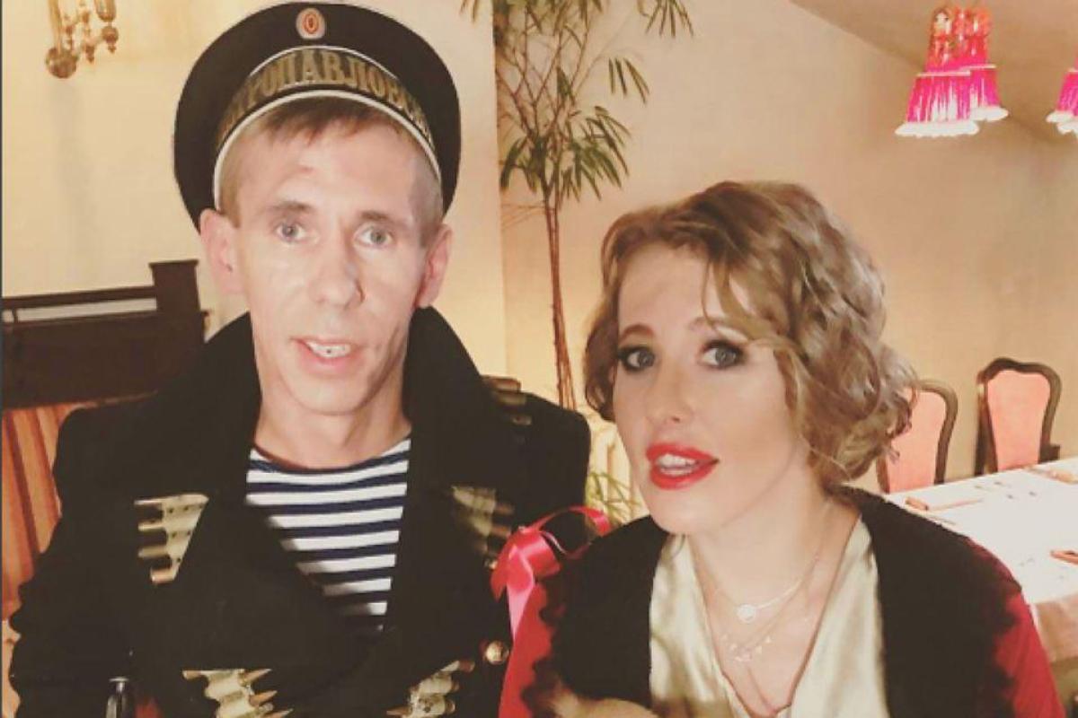 На телеведущую Ксению Собчак напал скандальный Алексей Панин