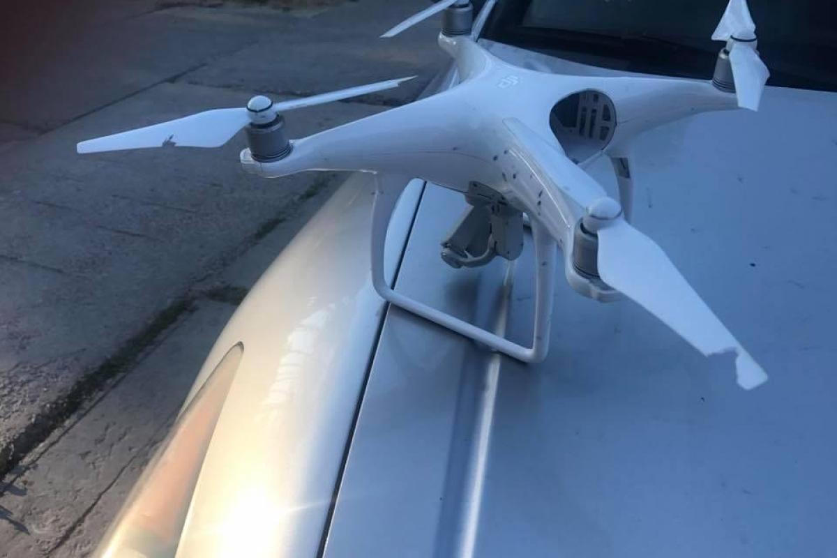 Во время "шпионажа" за прокурором ГПУ неизвестным был сбит беспилотник