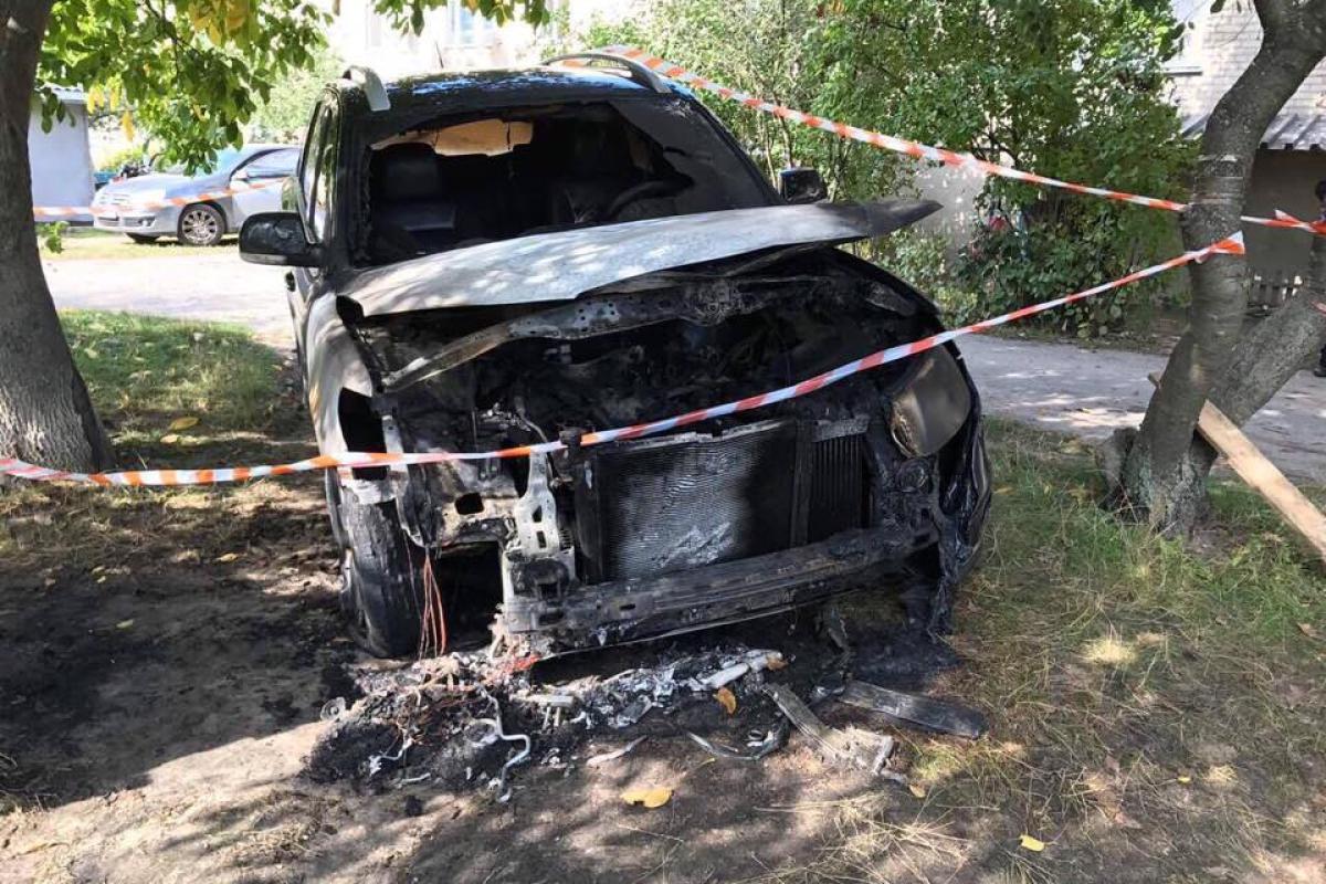 На Житомирщине взорвали автомобиль депутата На Житомирщине взорвали автомобиль депутата