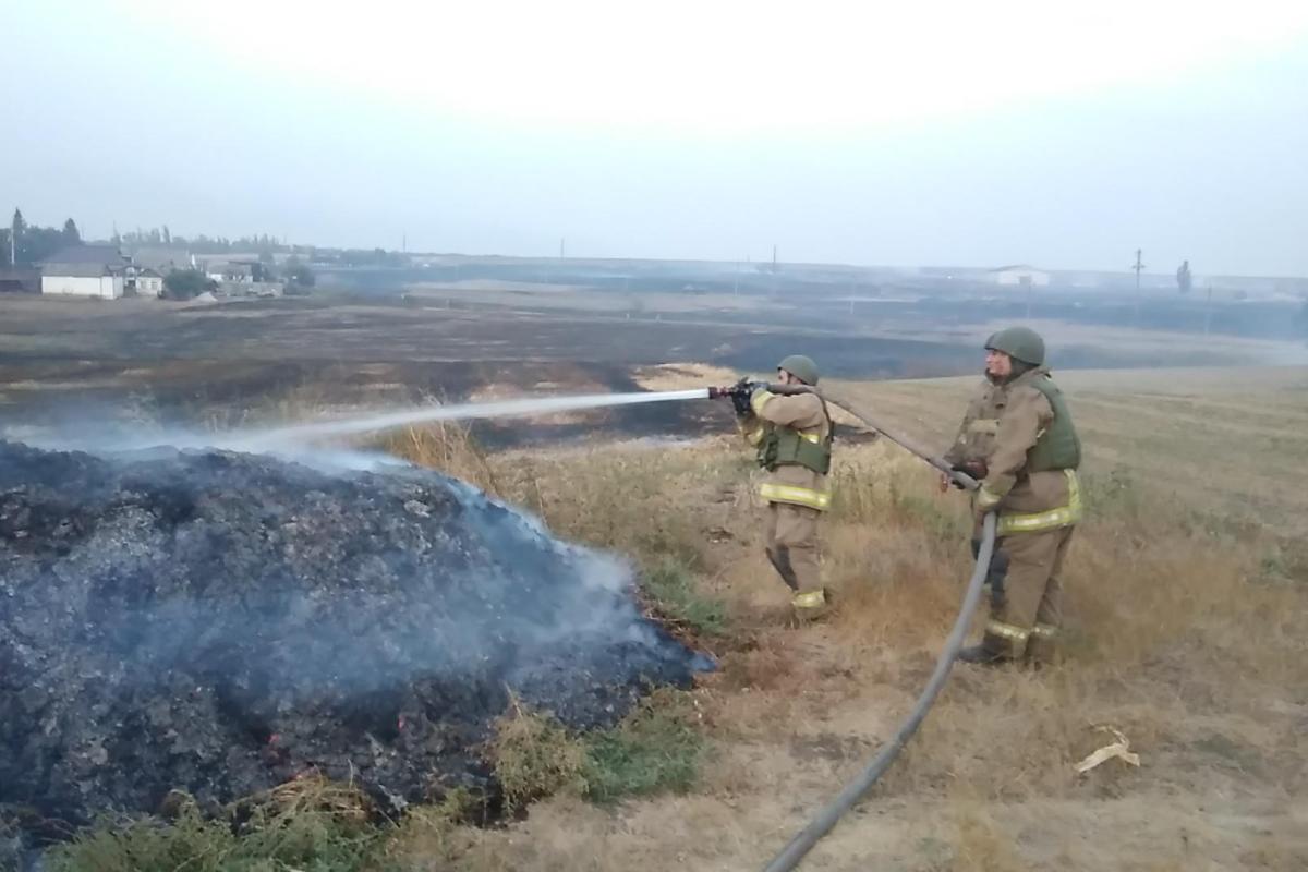 В Донецкой области ликвидировали пожар на территории склада боеприпасов ВСУ