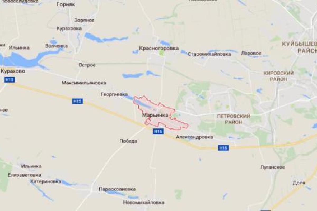 Марьинка попала под мощный обстрел боевиков Марьинка попала под мощный обстрел боевиков
