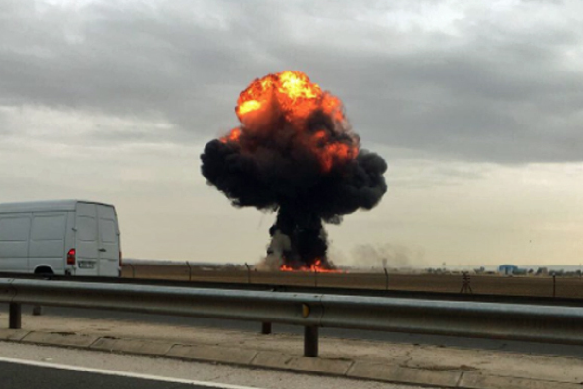 В Испании истребитель F-18 потерпел крушение