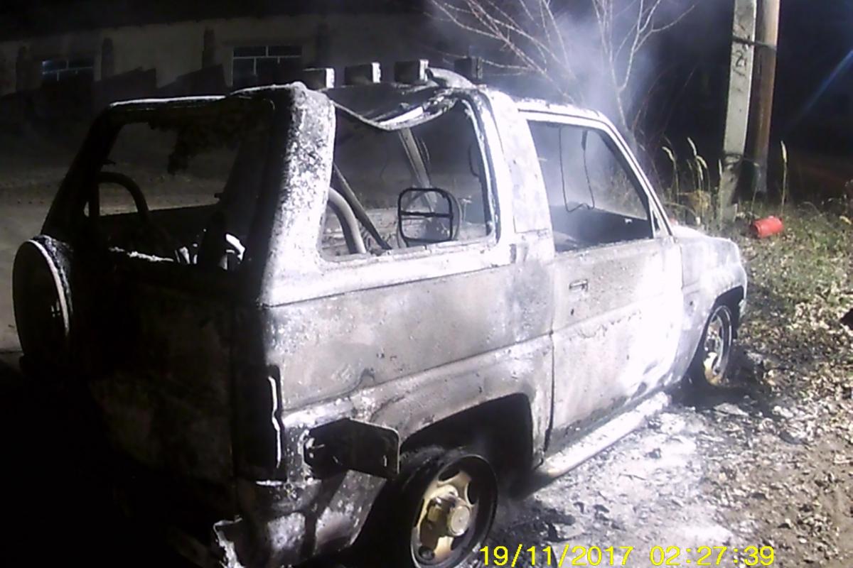 В Луганской области в собственном автомобиле сгорел мужчина В Луганской области в собственном автомобиле сгорел мужчина