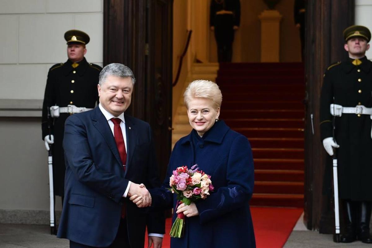 Порошенко в Литве проводит встречу с Далей Грибаускайте Порошенко в Литве проводит встречу с Далей Грибаускайте