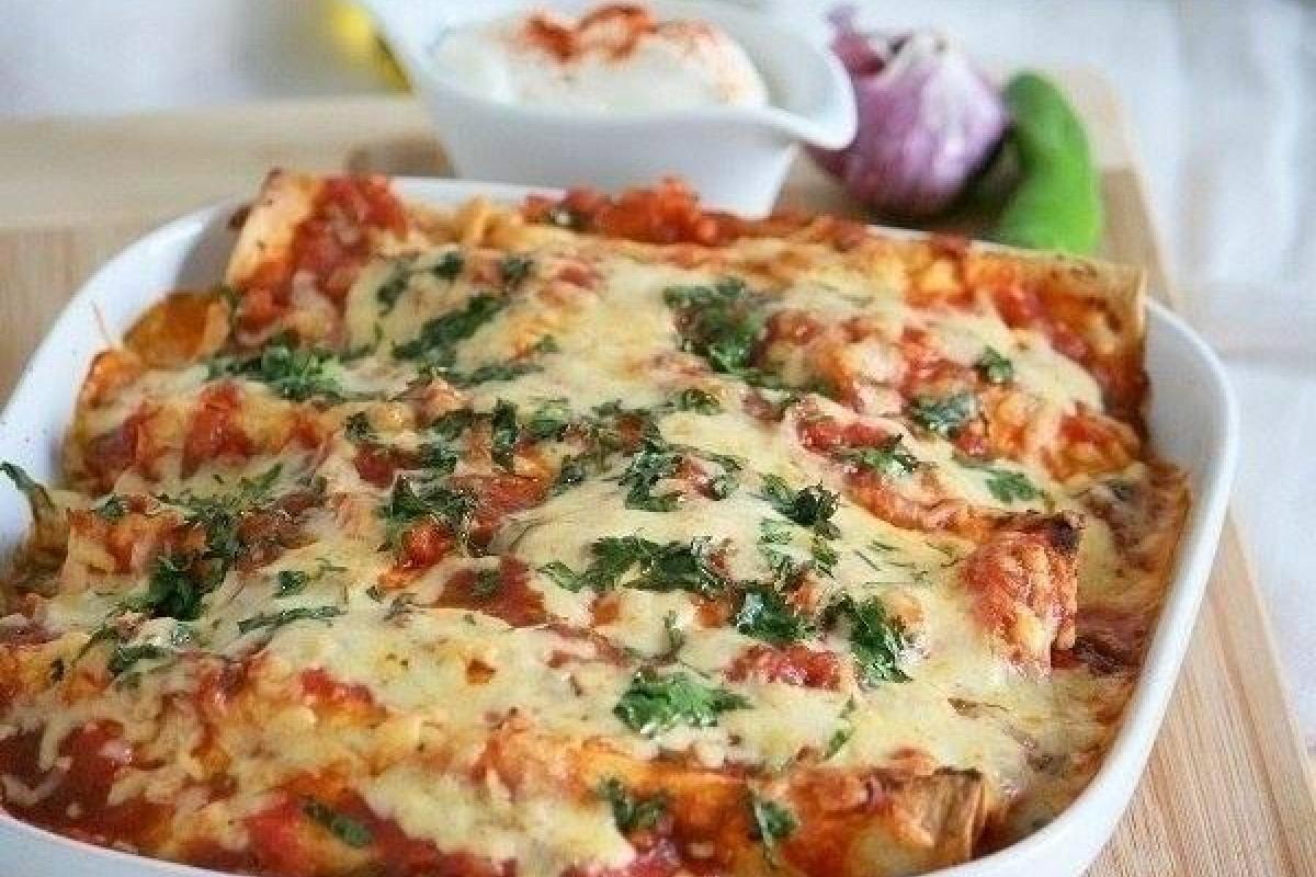 Энчиладас с курицей: пошаговый рецепт с фото