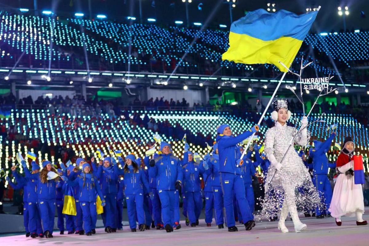 Олимпиада-2018: Появились кадры выхода украинской сборной на церемонии открытия