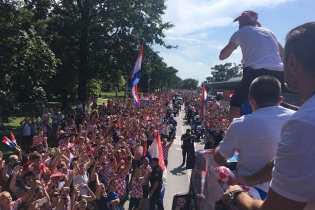 ЧМ-2018: Как Хорватия встретила сборную после финала ЧМ-2018: Как Хорватия встретила сборную после финала