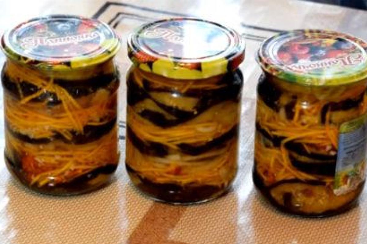 Баклажаны с морковью, луком и чесноком на зиму Баклажаны с морковью, луком и чесноком на зиму