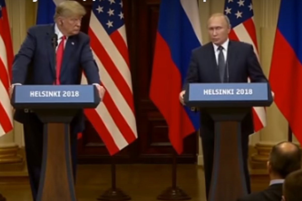 Сеть насмешило новое видео с переговоров Путина и Трампа