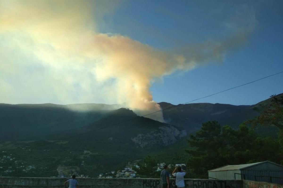 День города удался: В Ялте горит лес - фото День города удался: В Ялте горит лес - фото