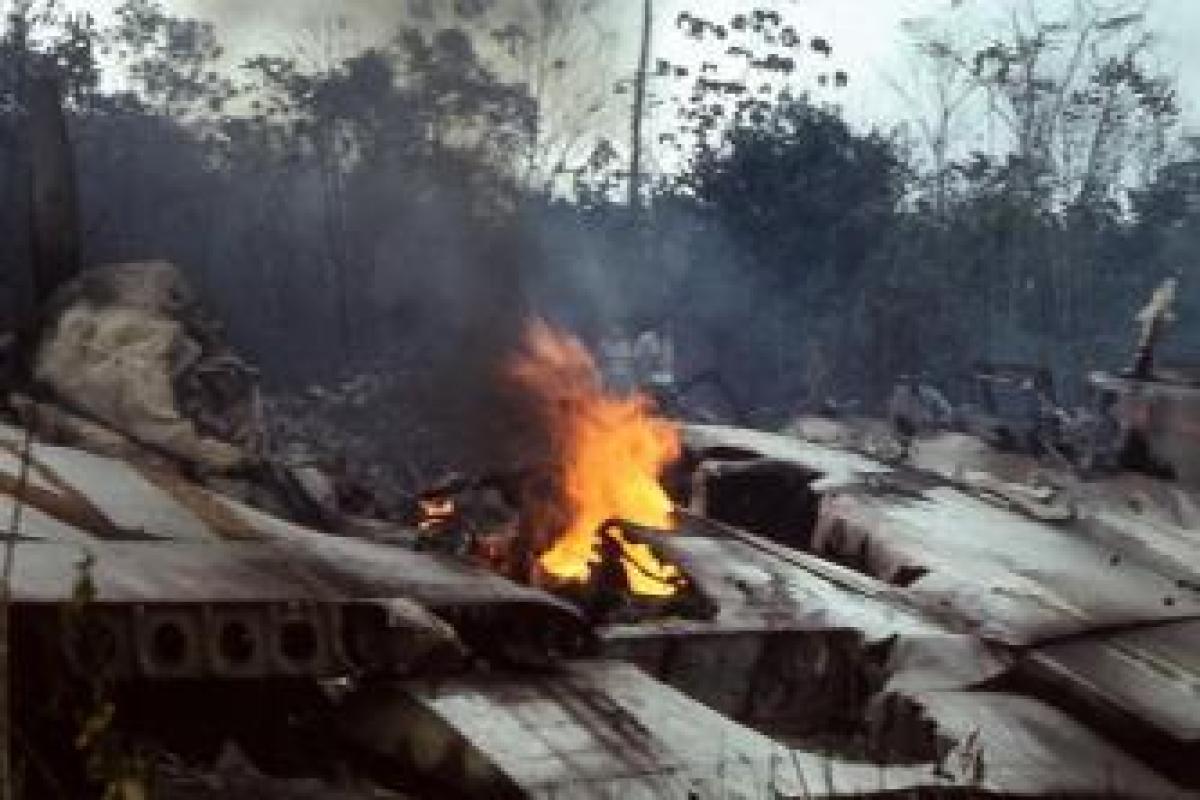 На военную базу США рухнул самолет, есть жертвы