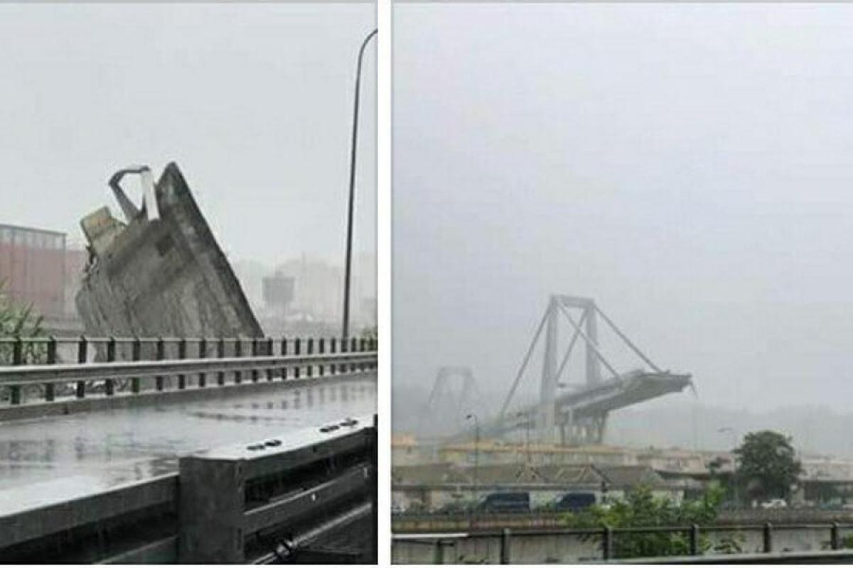 В Италии рухнул автомобильный мост: много погибших