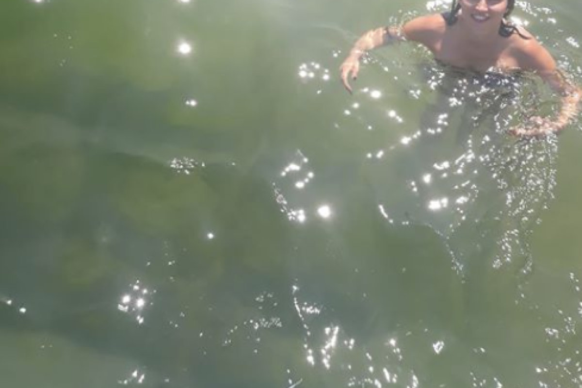 Рельсы под водой: В Бердянске отдыхающие обнаружили странную находку в море Рельсы под водой: В Бердянске отдыхающие обнаружили странную находку в море