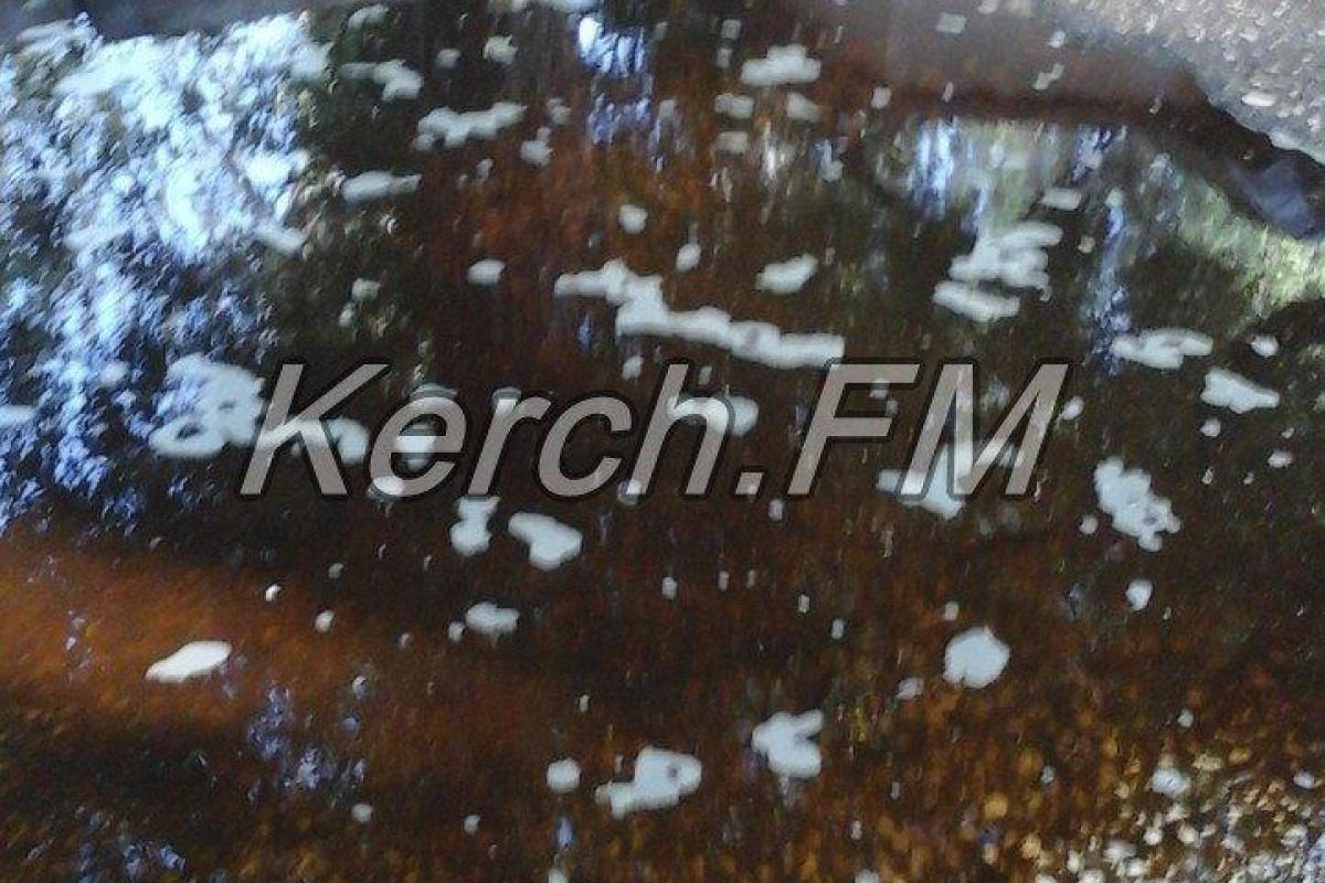 В оккупированной Керчи выпали осадки в виде химического дождя В оккупированной Керчи выпали осадки в виде химического дождя