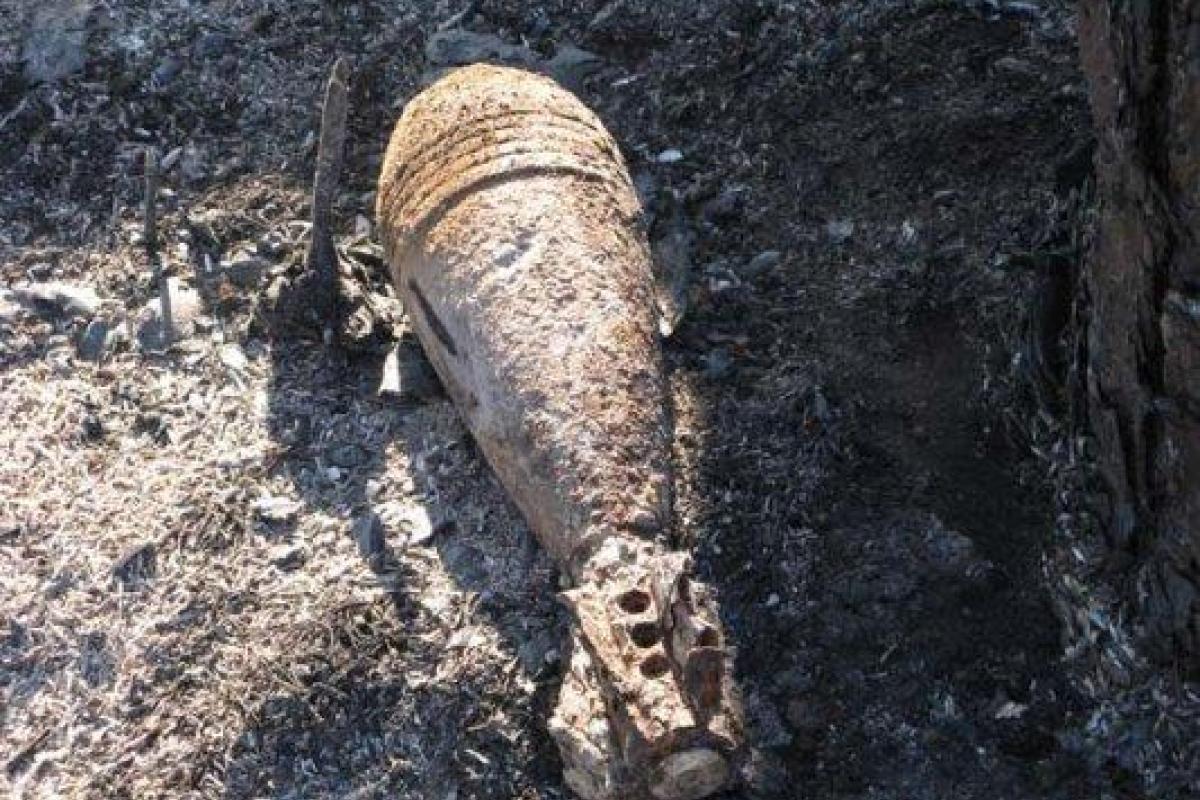 В Лисичанске нашли мину времен Второй мировой войны В Лисичанске нашли мину времен Второй мировой войны