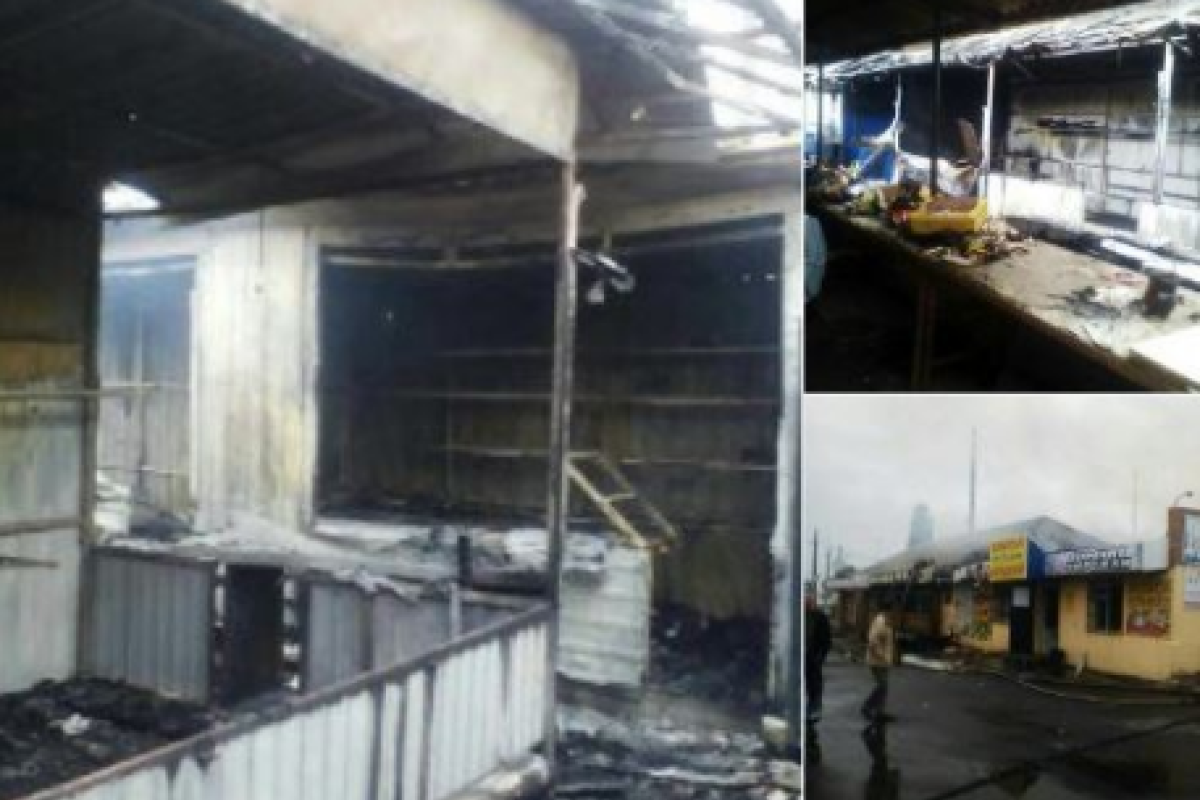 Сгорела часть рынка: В Горловке произошел пожар Сгорела часть рынка: В Горловке произошел пожар