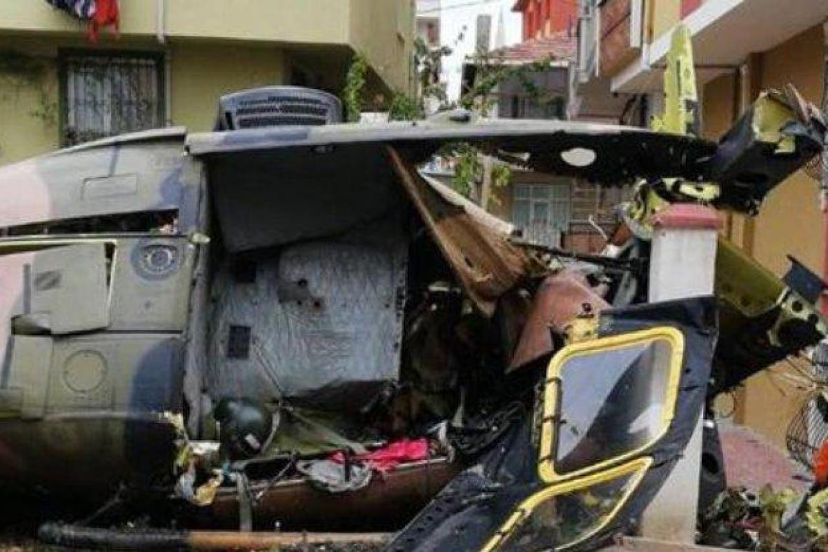 В Стамбуле разбился военный вертолет, есть жертвы