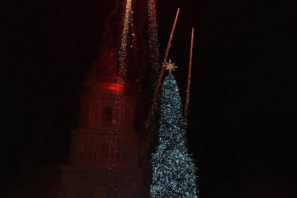 В Киеве торжественно зажгли главную елку страны В Киеве торжественно зажгли главную елку страны