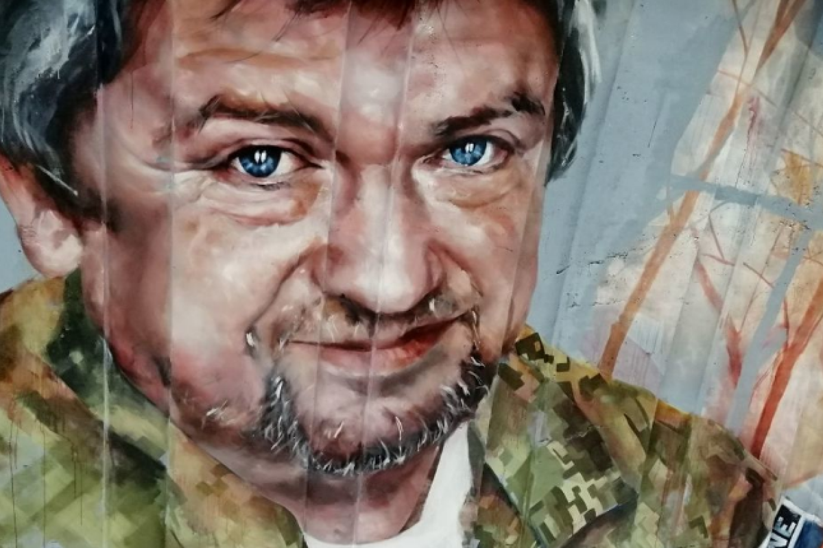 В Киеве появился новый мурал: кадры В Киеве появился новый мурал: кадры