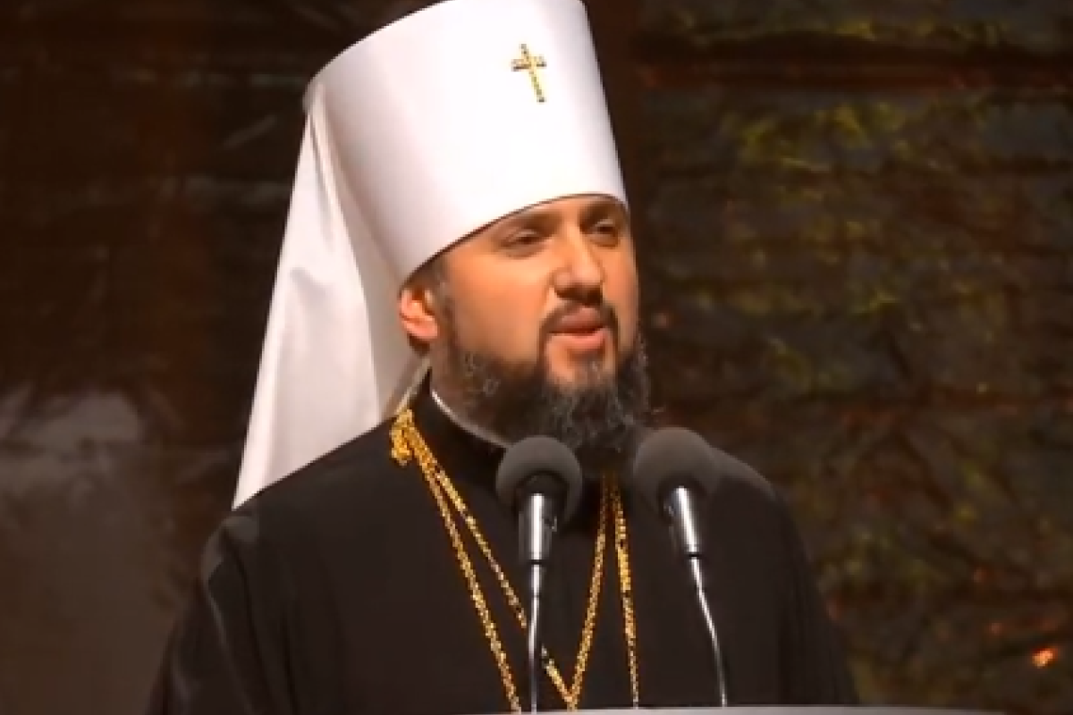 Глава поместной УПЦ Епифаний обратился с первым словом к украинскому народу