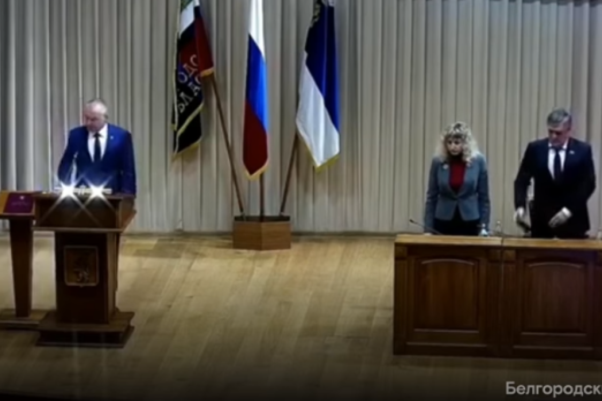 Мэр российского Белгорода принял присягу под музыку из "Звездных войн": видео