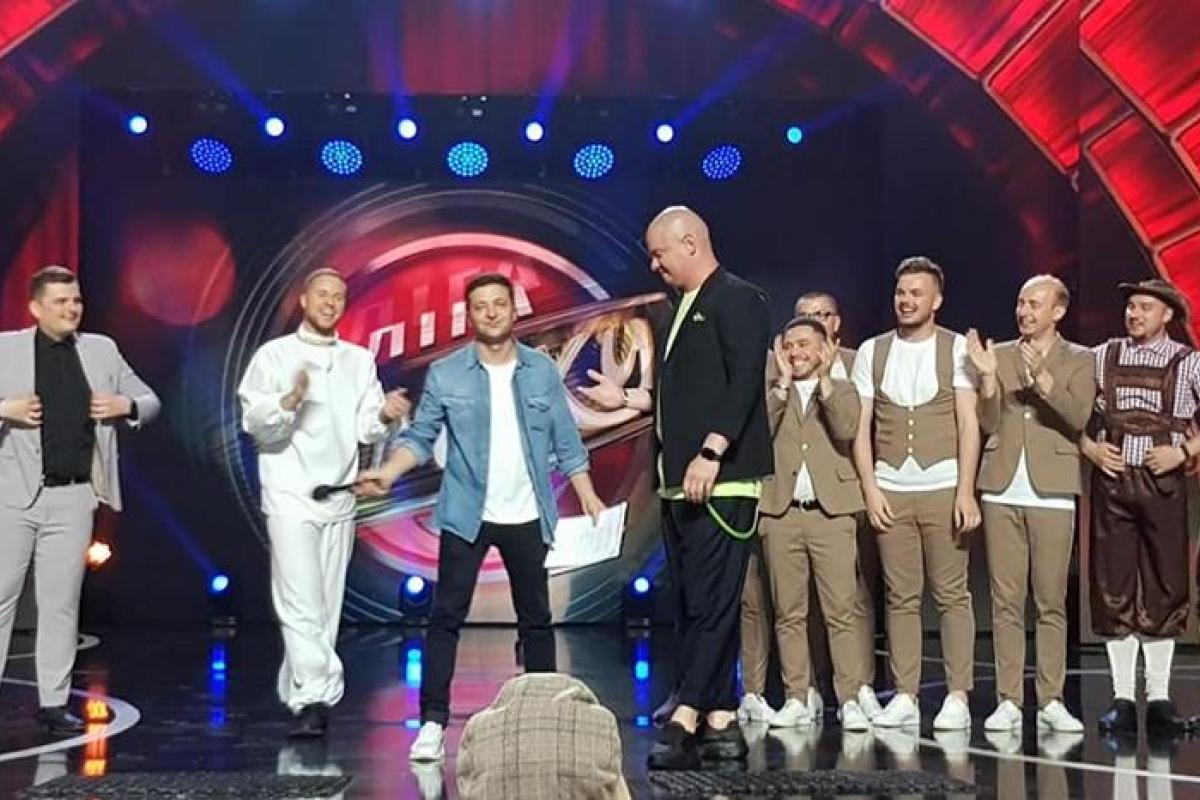 Зеленского заметили на съемках "Лиги смеха"