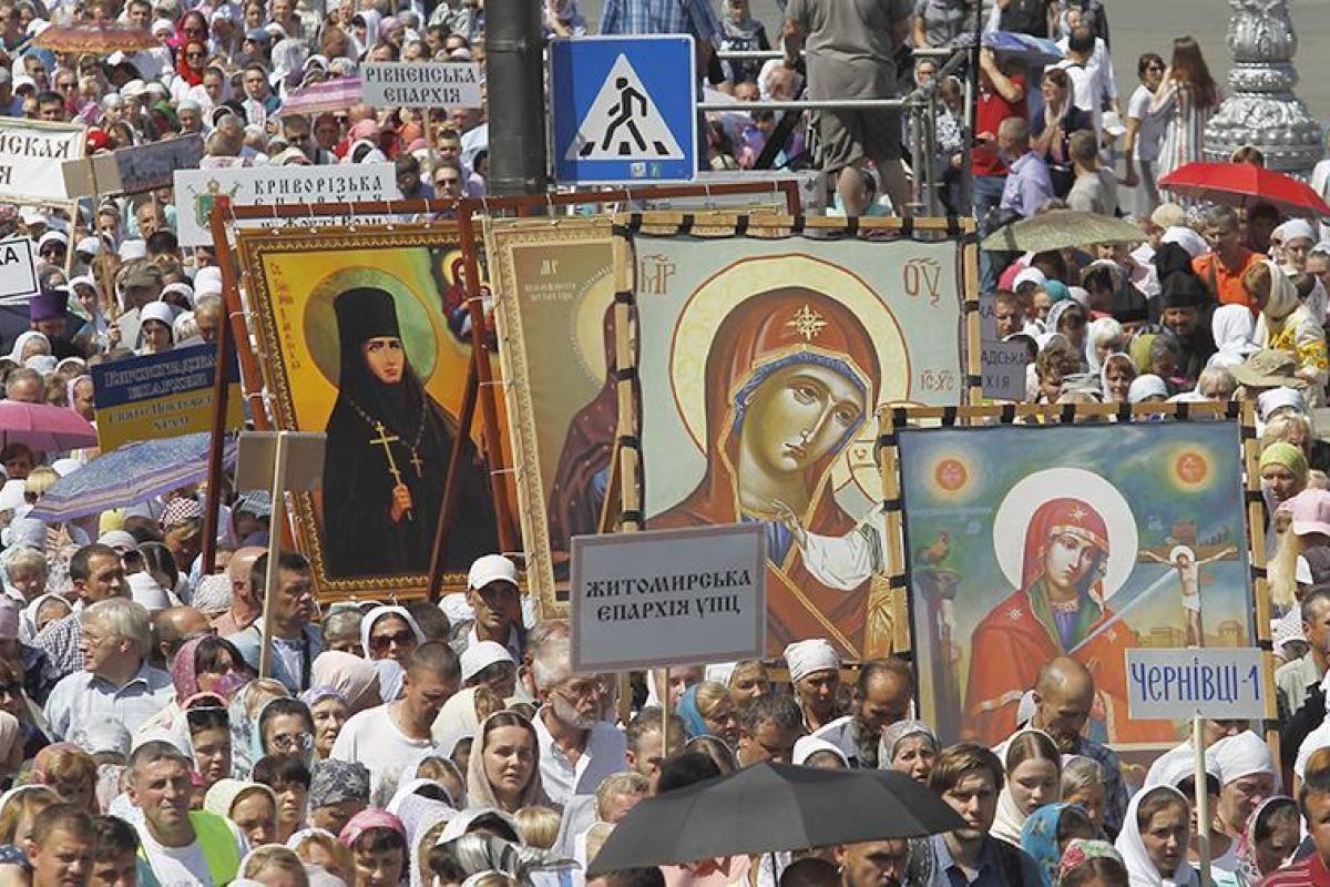 В Киеве завершился первый крестный ход ПЦУ В Киеве завершился первый крестный ход ПЦУ