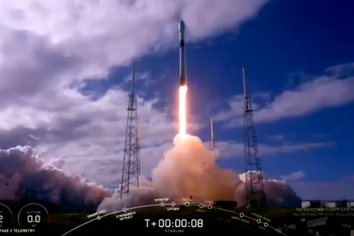 SpaceX вывела на орбиту еще одну партию спутников Starlink