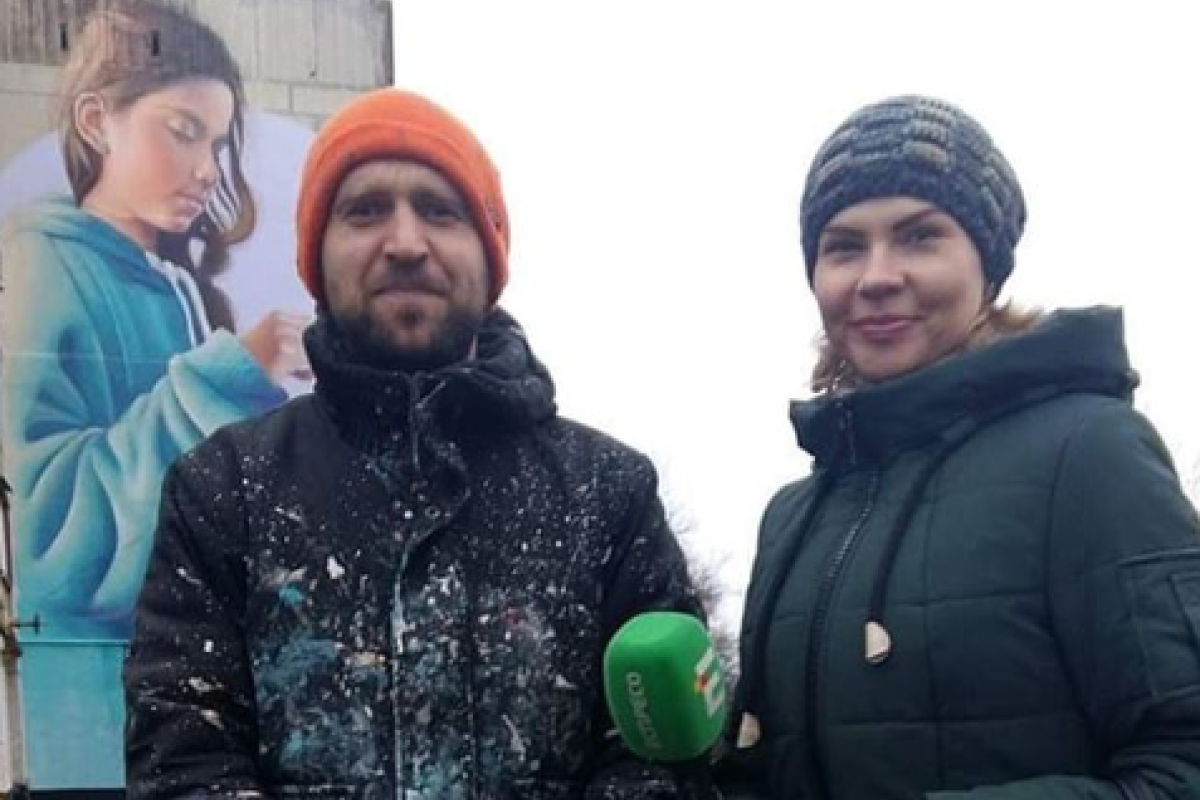 "Отблагодарили": В Лисичанске обокрали художника, который нарисовал мурал "Отблагодарили": В Лисичанске обокрали художника, который нарисовал мурал