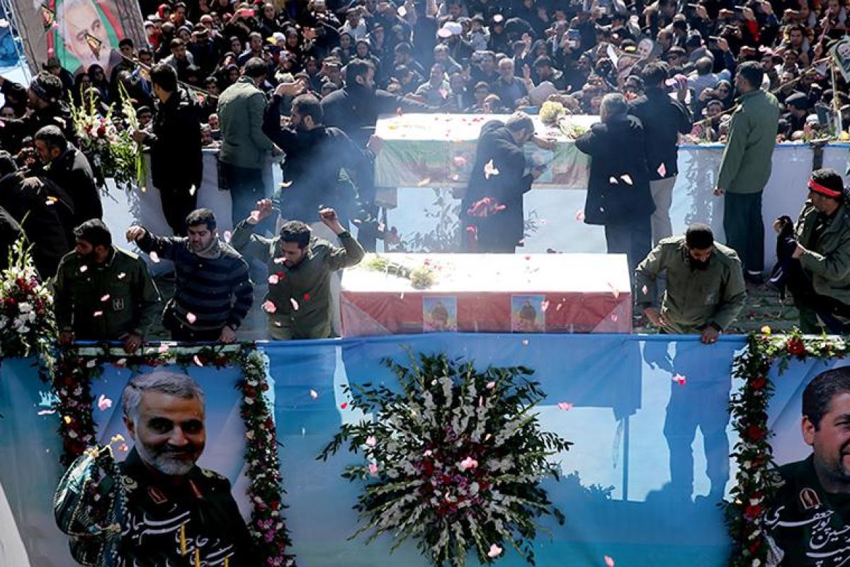 В Иране завершилась церемония похорон Сулеймани В Иране завершилась церемония похорон Сулеймани