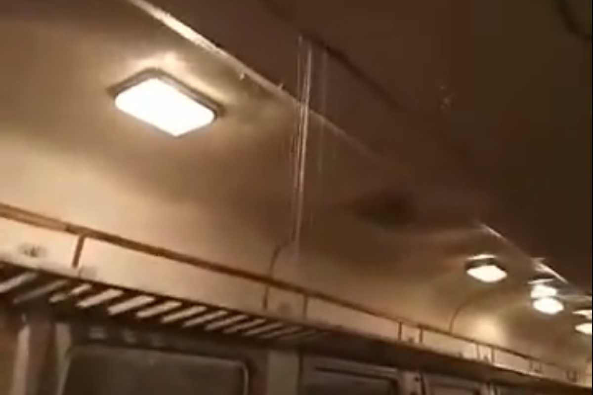 На пассажиров полился дождь с потолка: Новое видео из поезда "Укрзалізниці" подорвало сеть