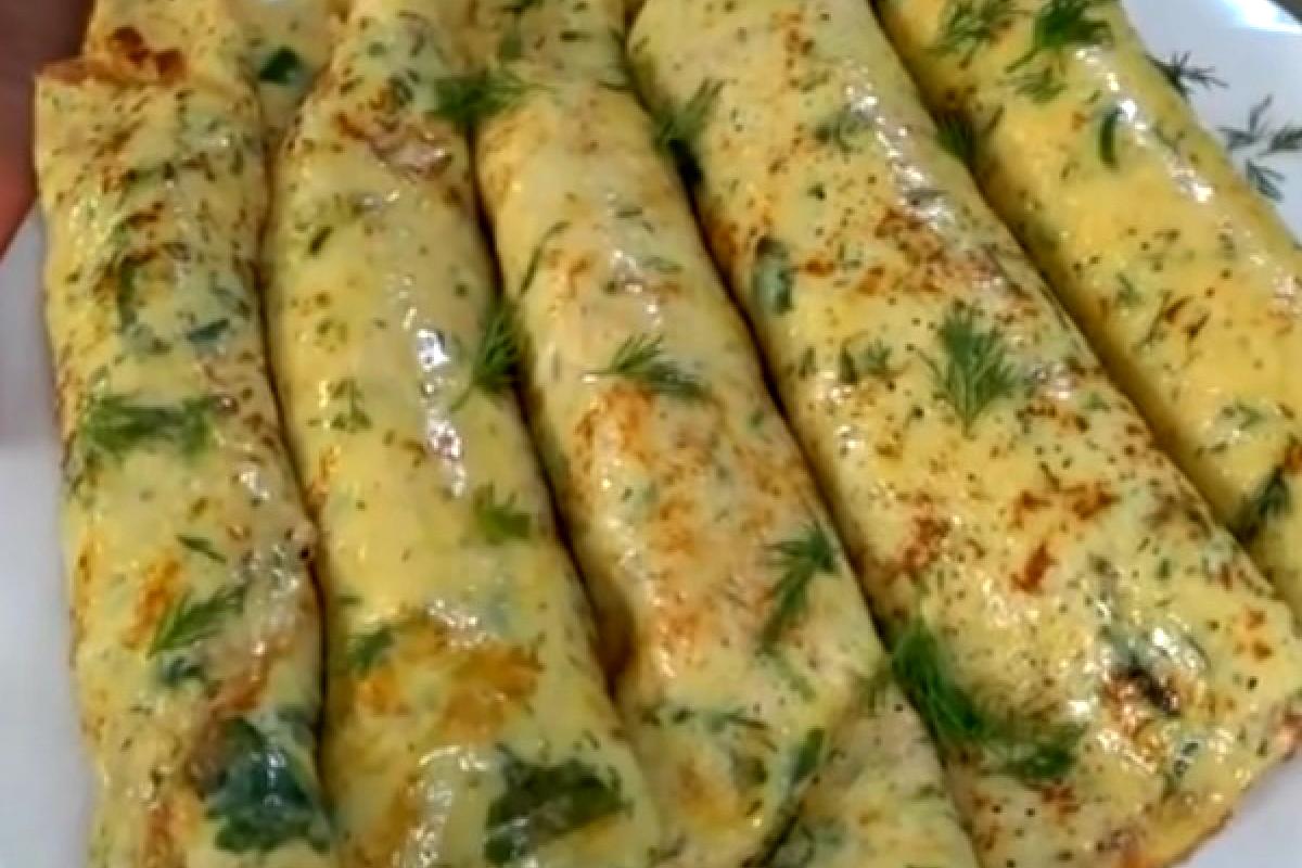 Картофельные блинчики с начинкой на завтрак Картофельные блинчики с начинкой на завтрак