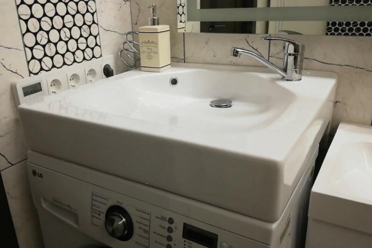 Как выбрать раковину для установки над стиральной машинкой