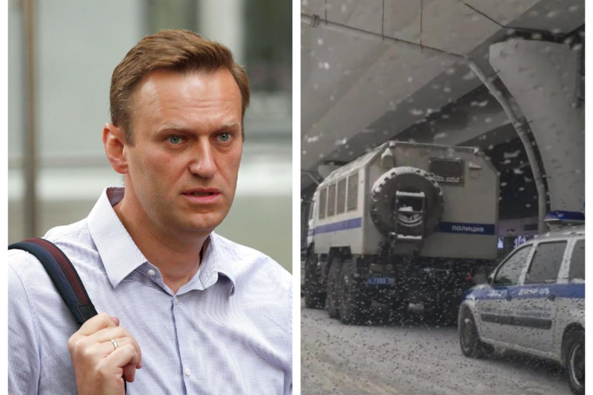 Навальний летить до Москви: в аеропорт стягнули ОМОН і пригнали автозаки Навальний летить до Москви: в аеропорт стягнули ОМОН і пригнали автозаки