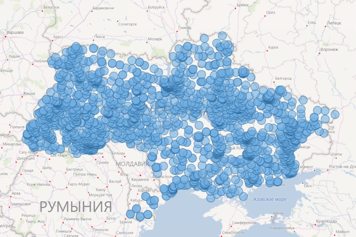 МОЗ України запустив інтерактивну карту пунктів безкоштовного тестування на COVID-19