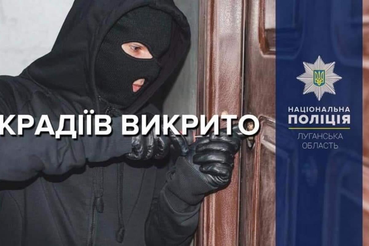 На Луганщині поліцейські протягом доби розкрили вісім крадіжок На Луганщині поліцейські протягом доби розкрили вісім крадіжок