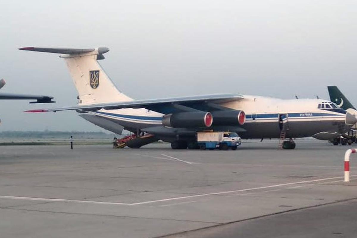 Український літак для евакуації вилетів з Афганістану Український літак для евакуації вилетів з Афганістану