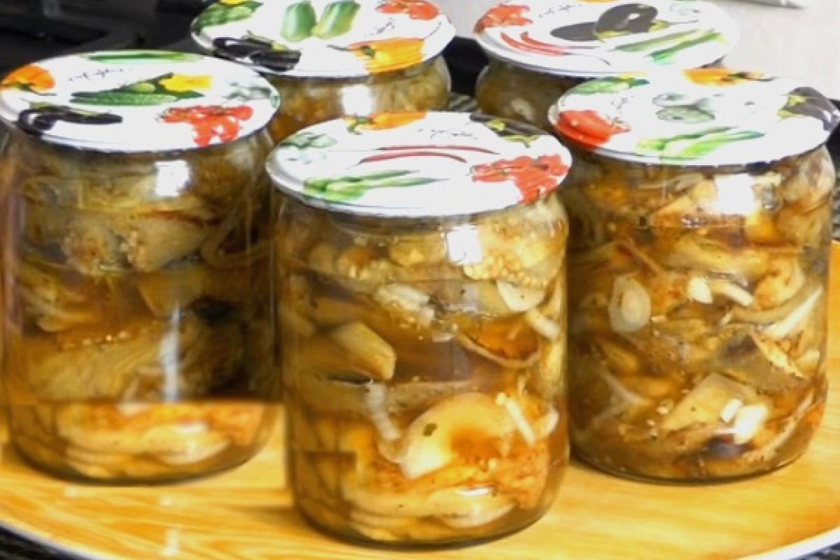 Шашлык из баклажанов на зиму Шашлык из баклажанов на зиму