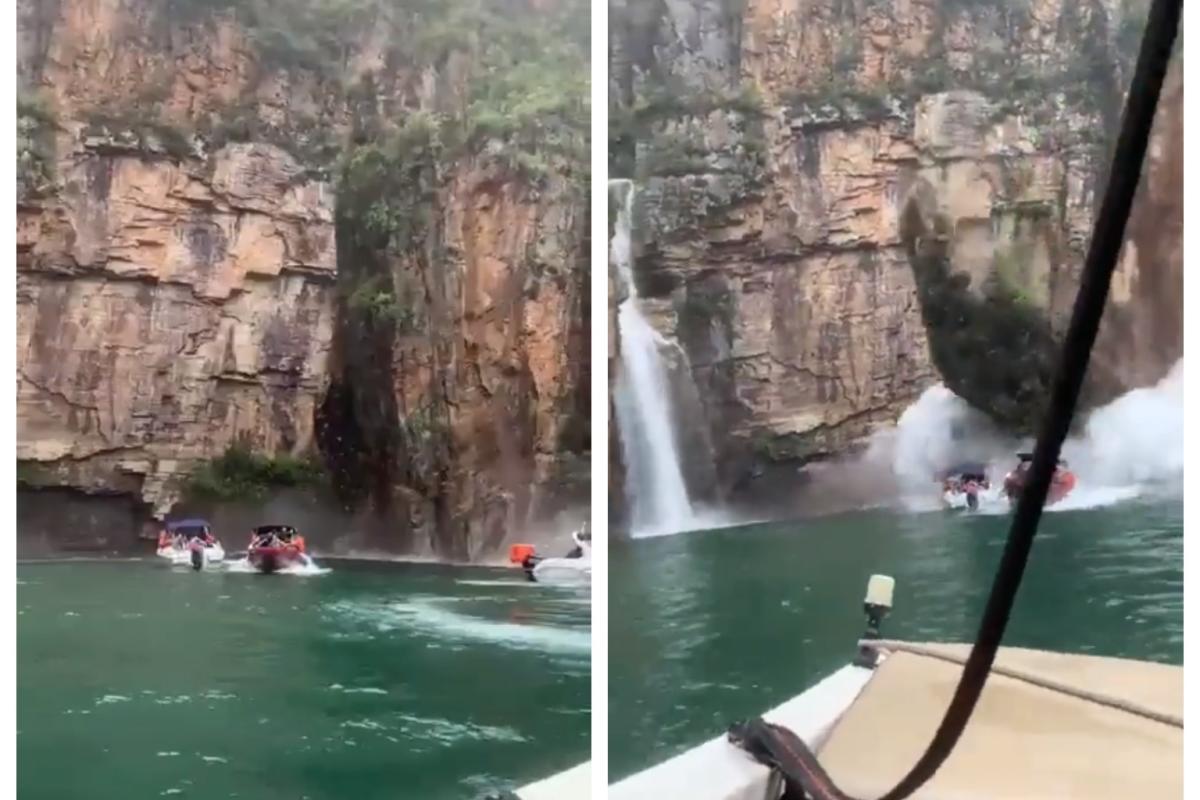 В Бразилии на туристов обрушилась скала, много погибших и раненых: момент попал на видео В Бразилии на туристов обрушилась скала, много погибших и раненых: момент попал на видео