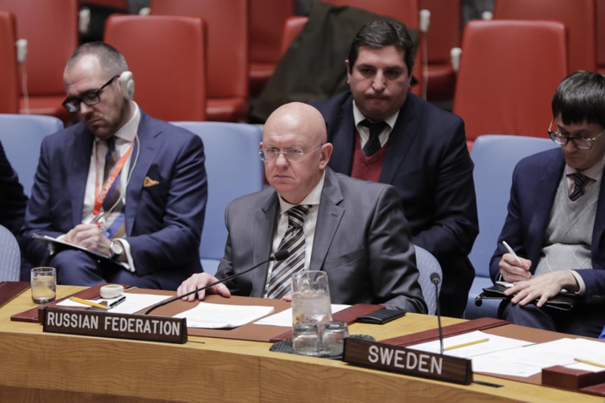Постпред России покинул заседание Совбеза ООН перед выступлением представителя Украины Постпред России покинул заседание Совбеза ООН перед выступлением представителя Украины
