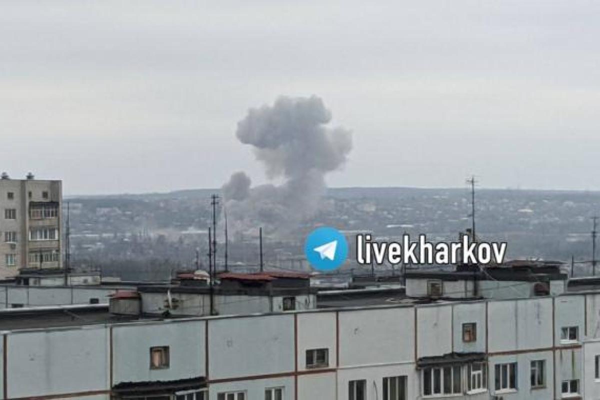 У Харкові збили ворожий літак, який бомбив місто У Харкові збили ворожий літак, який бомбив місто