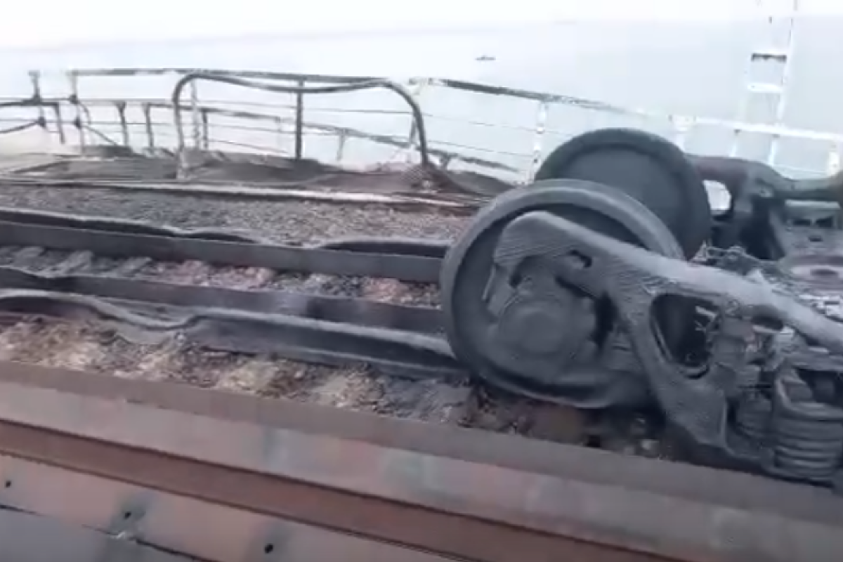 Появилось видео нынешнего состояния Крымского моста