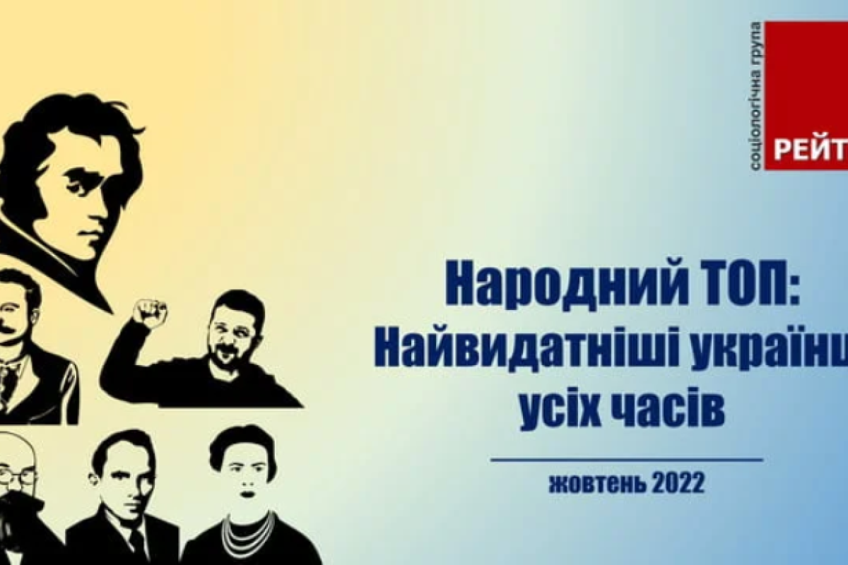 Українці склали "народний рейтинг" найвидатніших співвітчизників усіх часів Українці склали "народний рейтинг" найвидатніших співвітчизників усіх часів