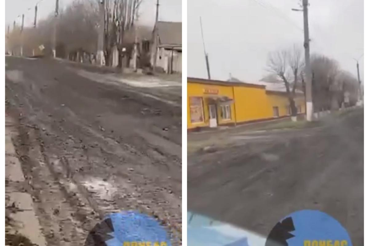 "Стільки багнюки ще не бачили": відео з вулиць окупованого Сватового