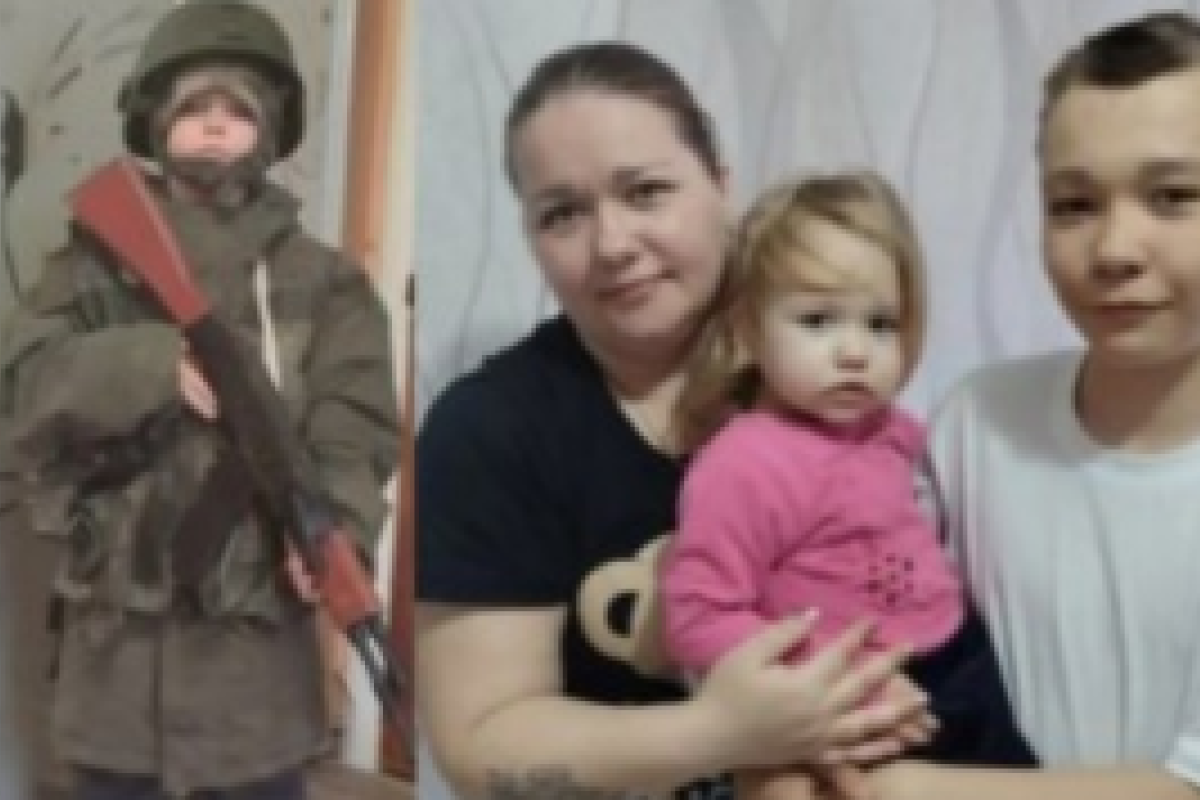 "Отцепитесь от детей!": 9-летнего мальчика из Лисичанска оккупанты сделали своим "талисманом"