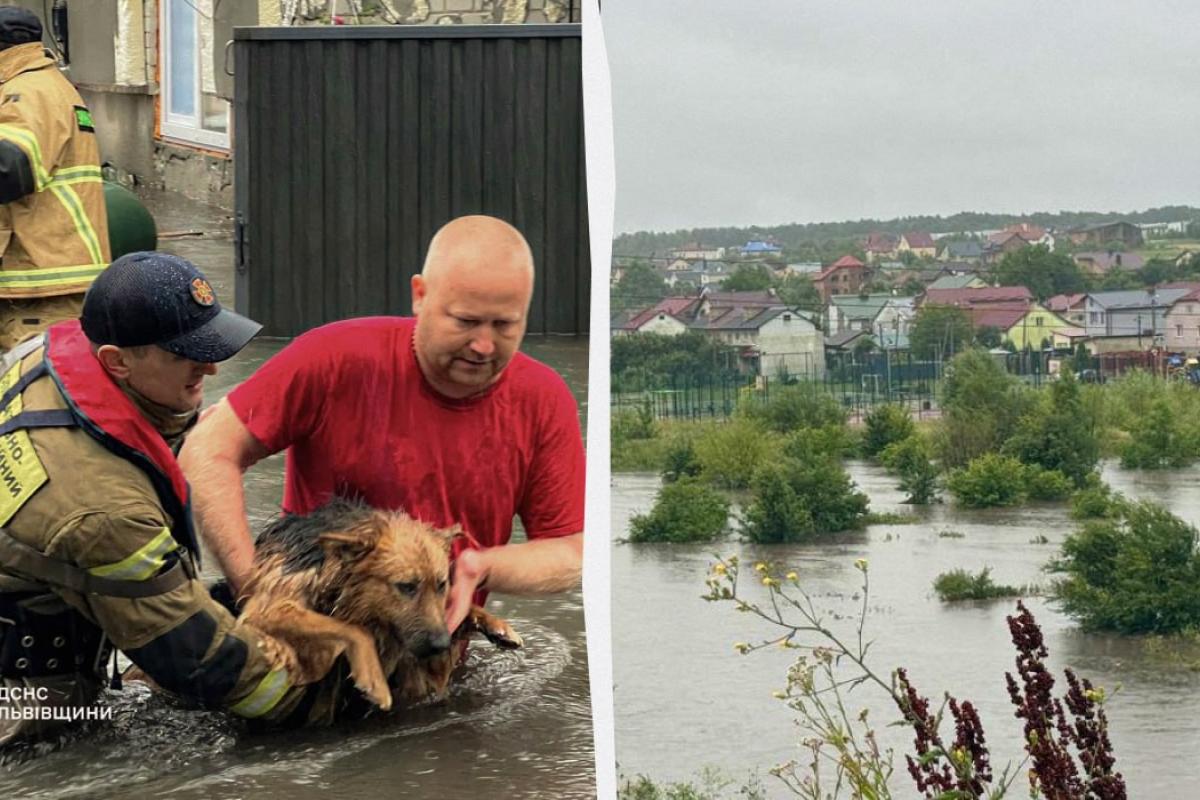 Стихійне лихо на Заході: вода затопила дороги, будинки та автівки (фото, відео)