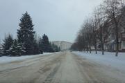 Обстановка - аварийная. В Лисичанске дороги никто не чистит. дороги Лисичанска